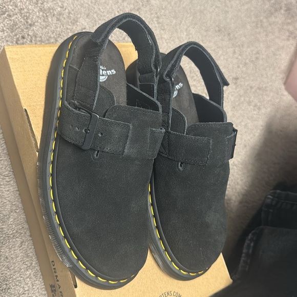 Dr. Martens JORGE II Black SUEDE SLINGBACK MULES MSRP$170 Wellmade & Versatile - Picture 13 of 15